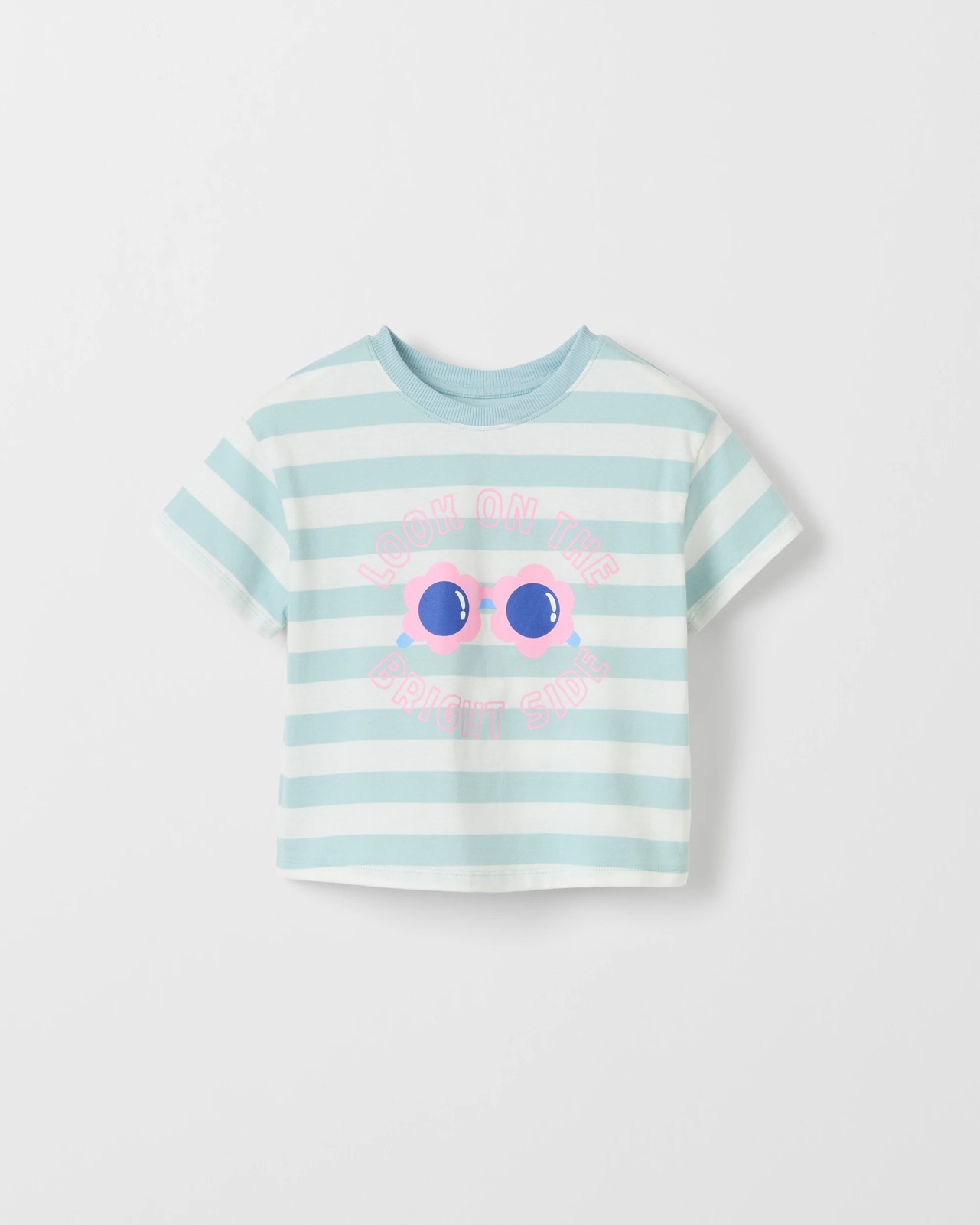 Australian Cotton Oversized T-Shirt - Blue White Stripe AOP 5 of 6