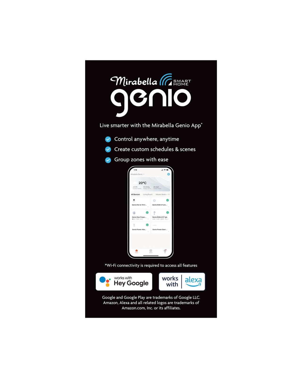 Mirabella Genio Wi-Fi Dimmable 9W LED Bulb 3 of 6
