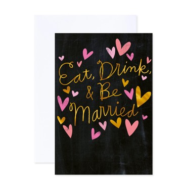 Hallmark Card - Eat, Drink & Be Married
