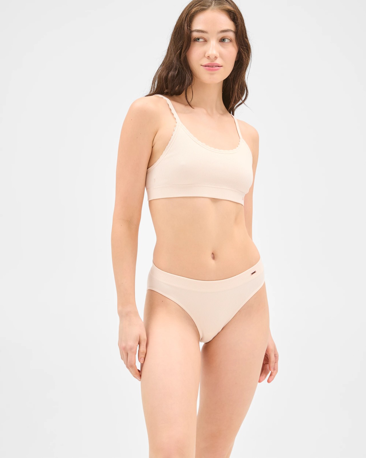 Lily Loves 2 Pack Rib Seamfree High Waist Bikini Briefs - Shell 2 of 6