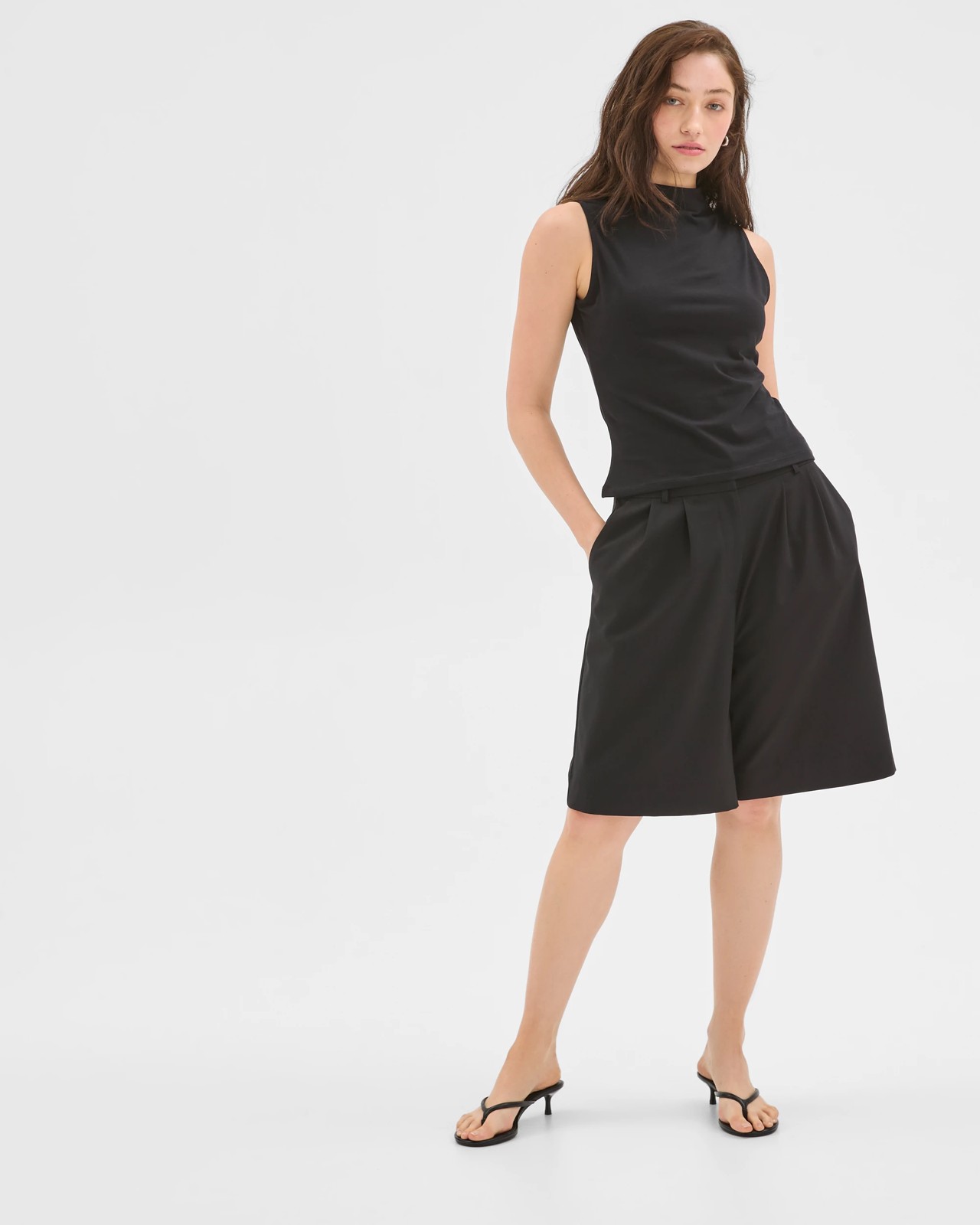 Lily Loves Tailored Bermuda Shorts - True Black 2 of 5