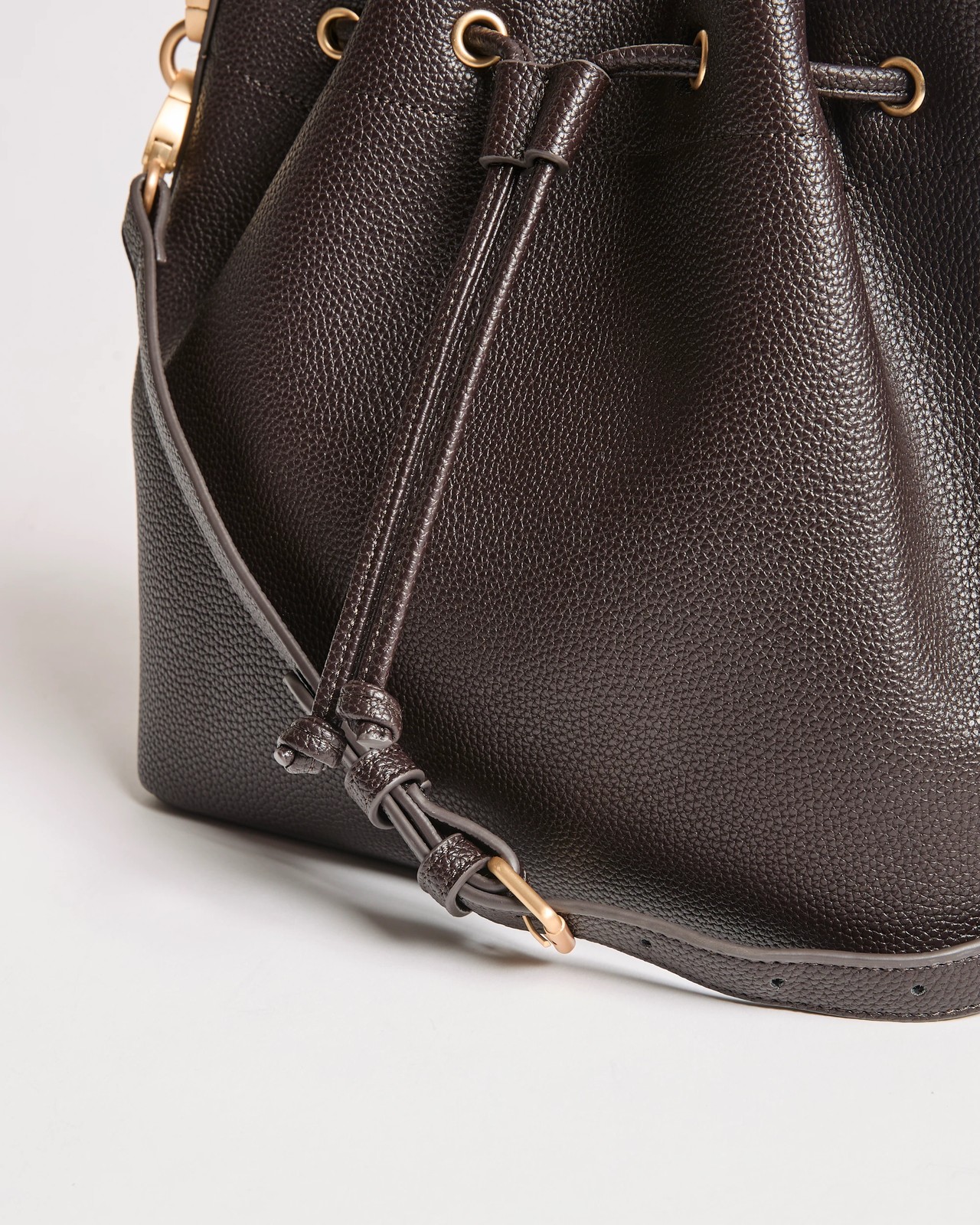 Top Handle Bucket Bag - Bitter Chocolate 2 of 2