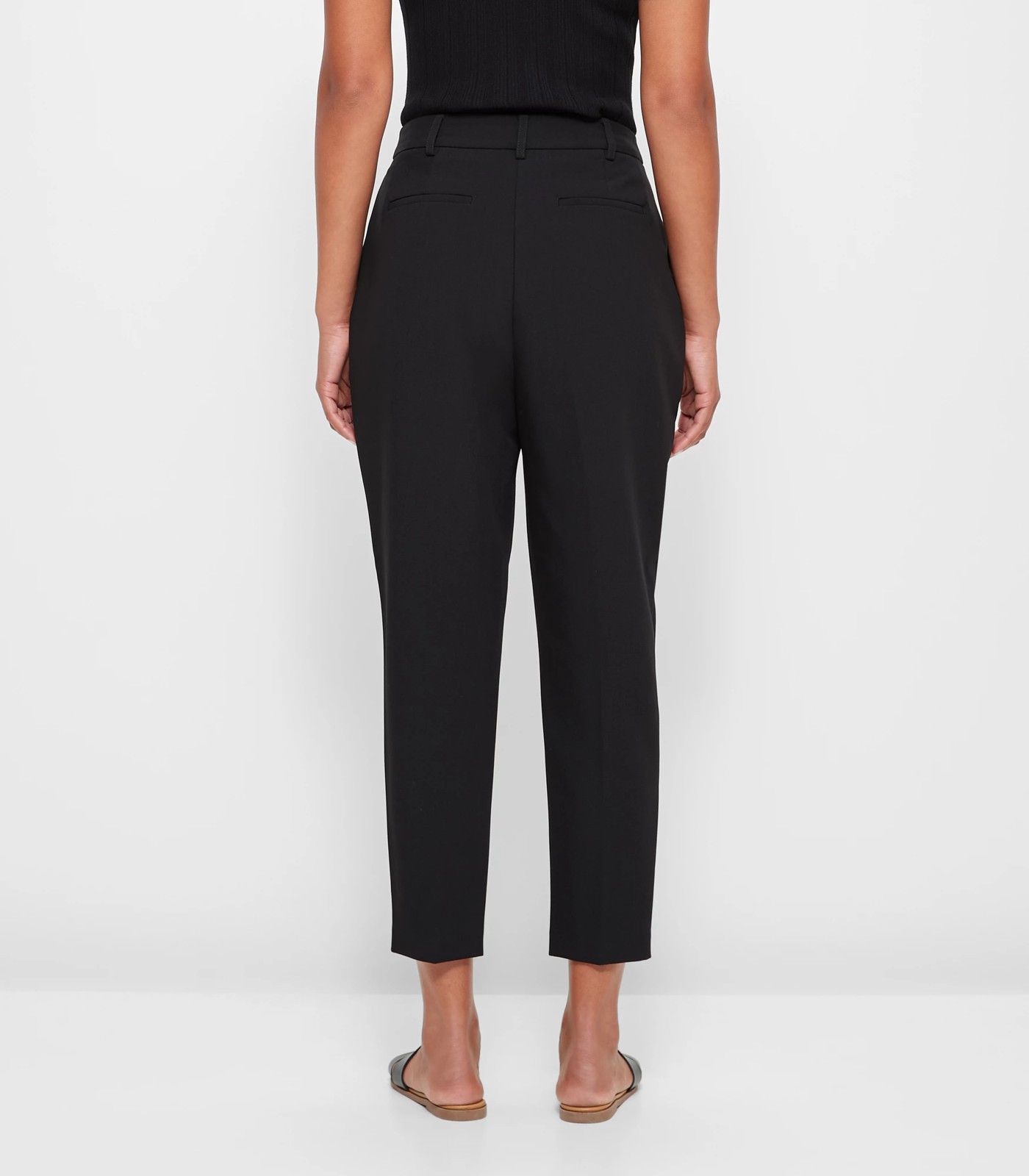 High Waist Slim Tapered Ankle Pants - Preview - Black | Target Australia