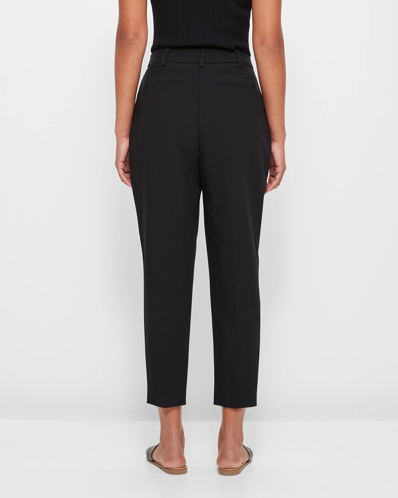 High Waist Slim Tapered Ankle Pants - Preview - Black | Target Australia