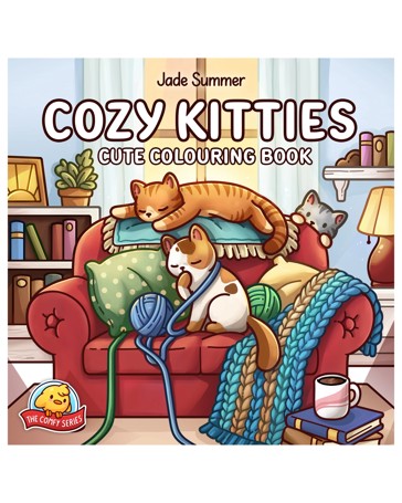 Cozy Kitties Cute Colouring Book by Jade Summar - Book