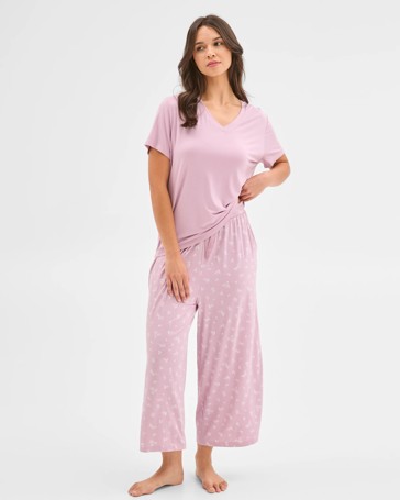 Soft Comfort Bamboo V-Neck Sleep T-Shirt