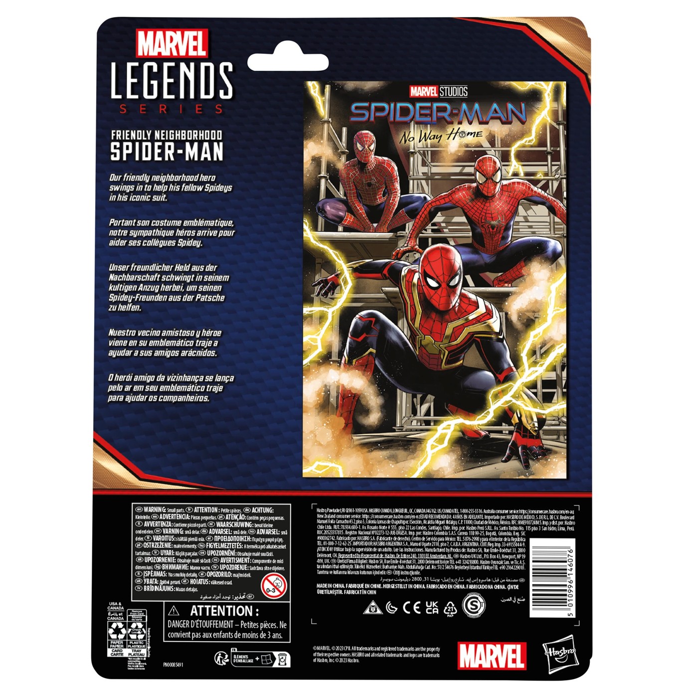 Hasbro Marvel Legends Series, figurine Friendly Neighborhood Spider-Man de  15 cm, figurines Marvel Legends