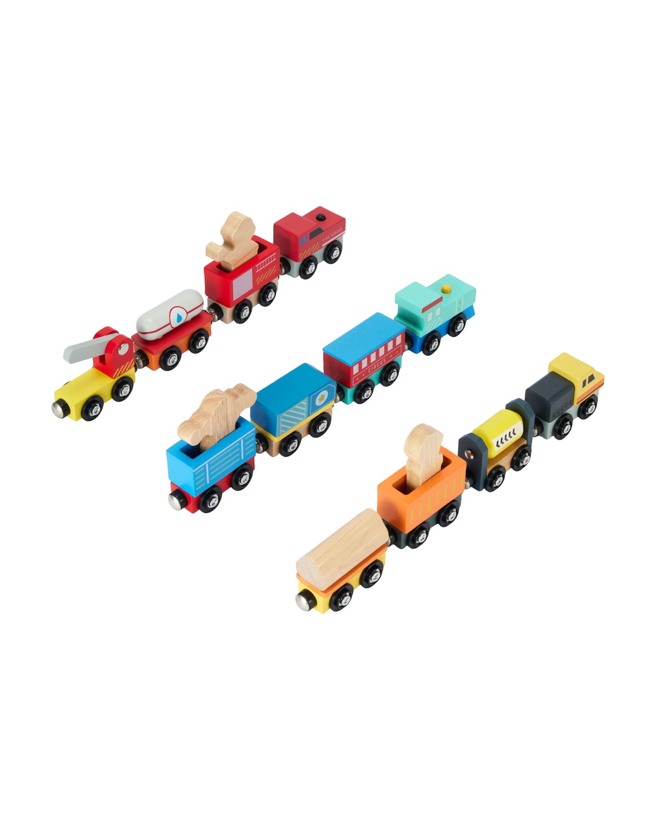Wooden Train and Carriage Set, Assorted - Anko 3 of 5