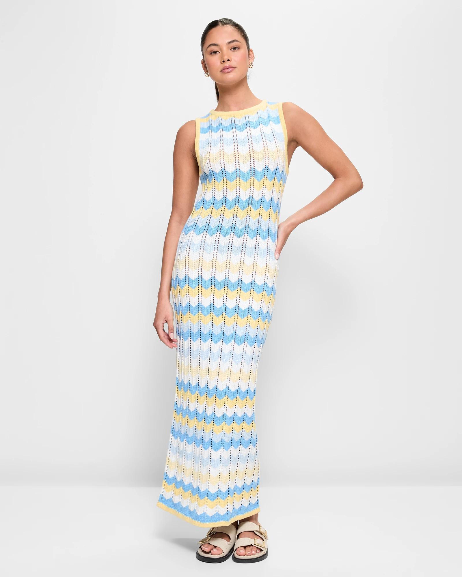 Australian Cotton Blend Crochet Midi Dress - Lily Loves | Target Australia