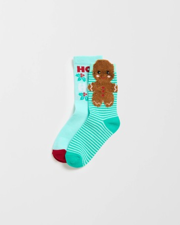 Maxx Cotton Applique Christmas Casual Socks