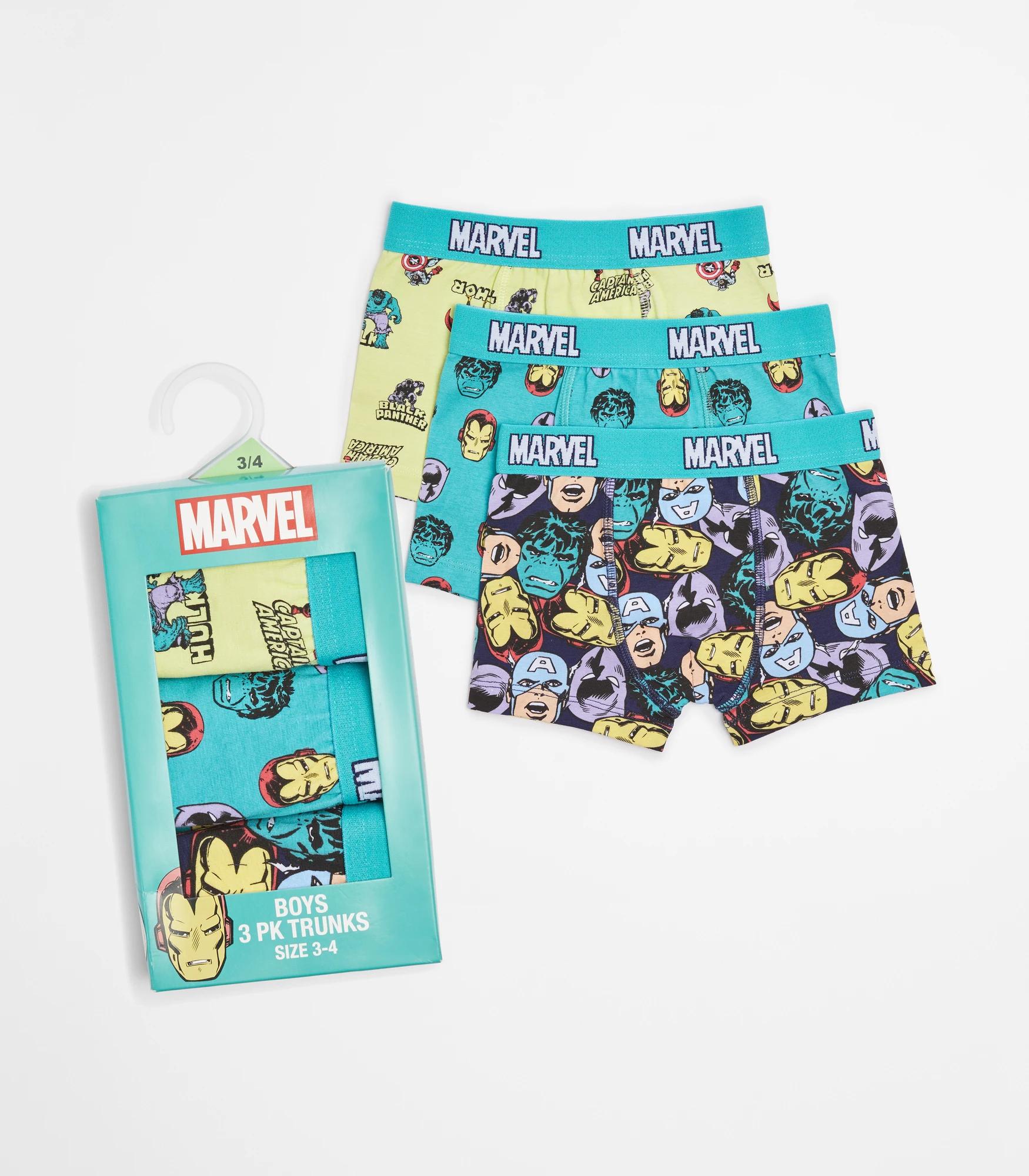 MARVEL Boys Underwear 5 Pack Cotton Briefs Superhero Boys Pants