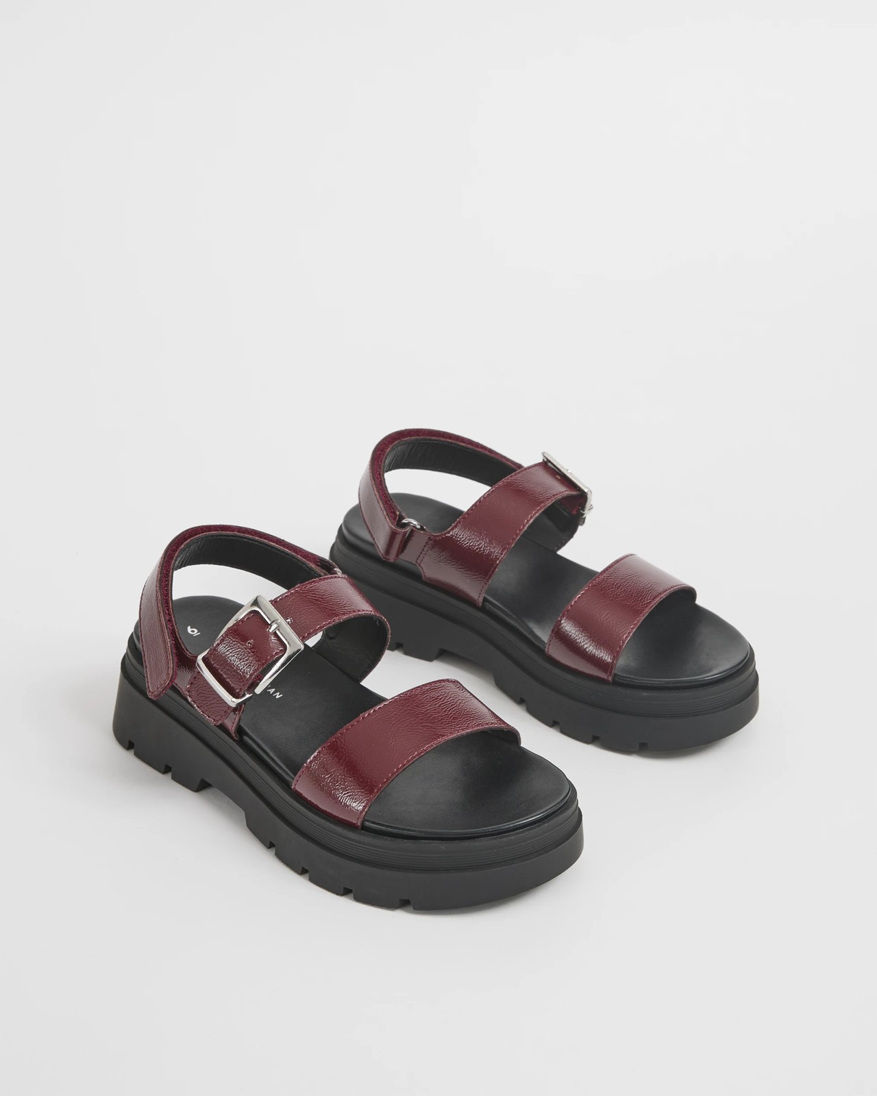 Sara Platform Sandals - Cherry Red 2 of 3