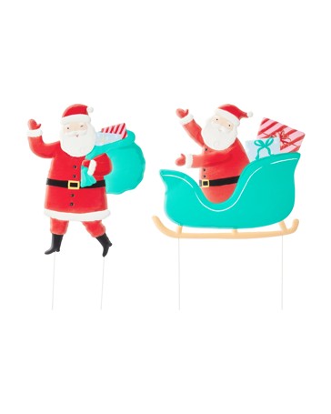 Anko Large Christmas Santa Stake - Assorted