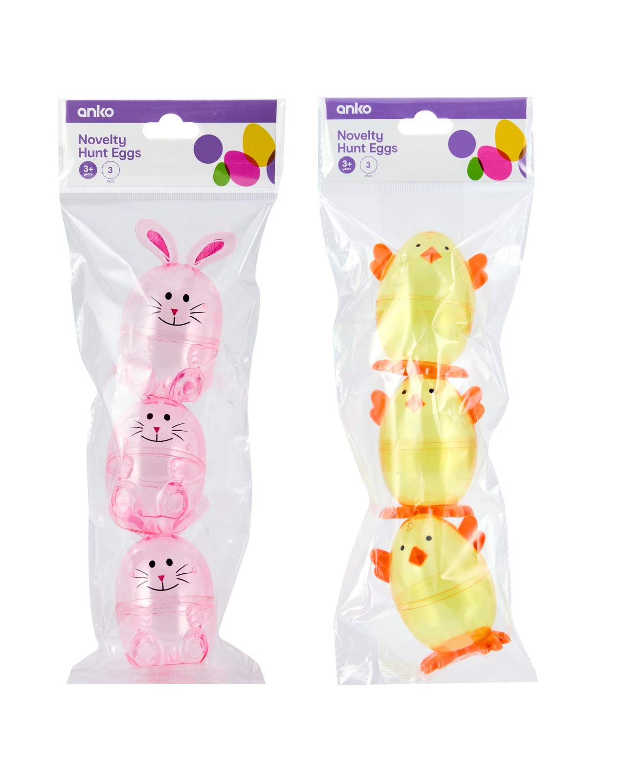 Anko 3 Pack Novelty Hunt Eggs - Assorted 5 of 5