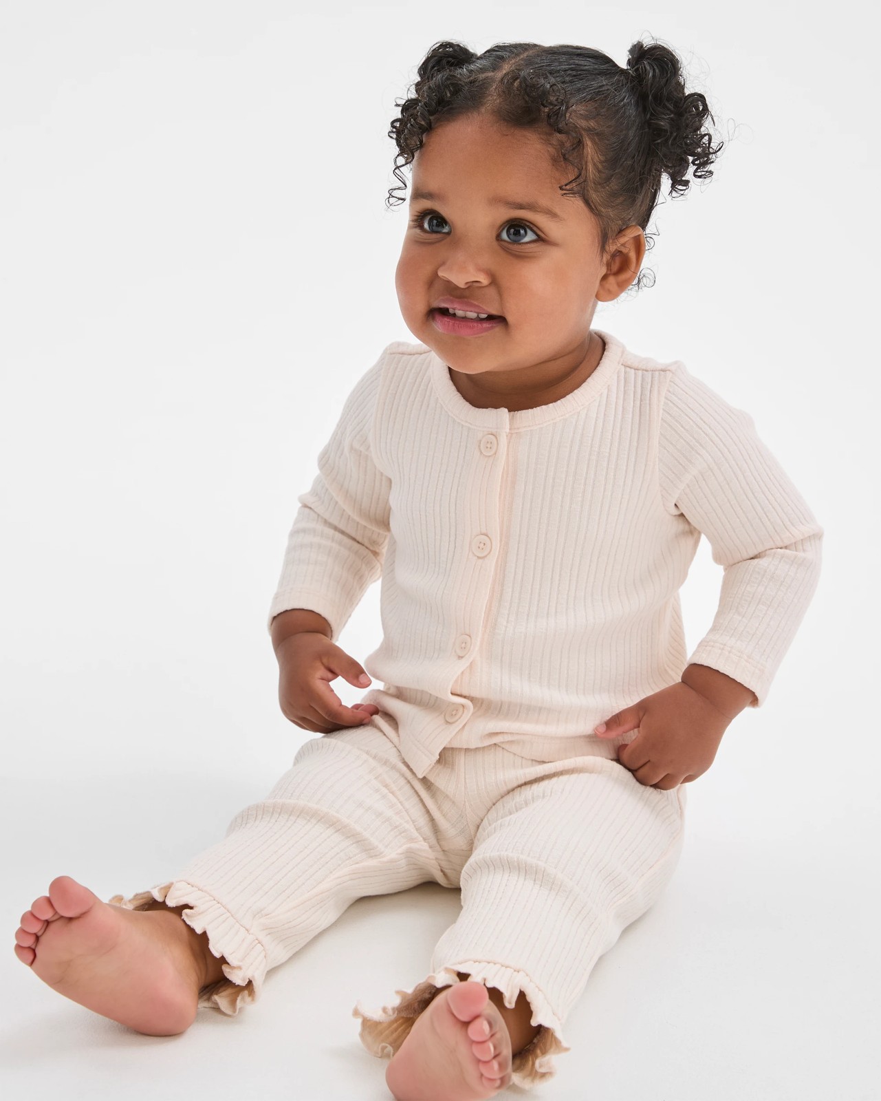 Baby Rib Cardigan and Pants Set 3 of 6