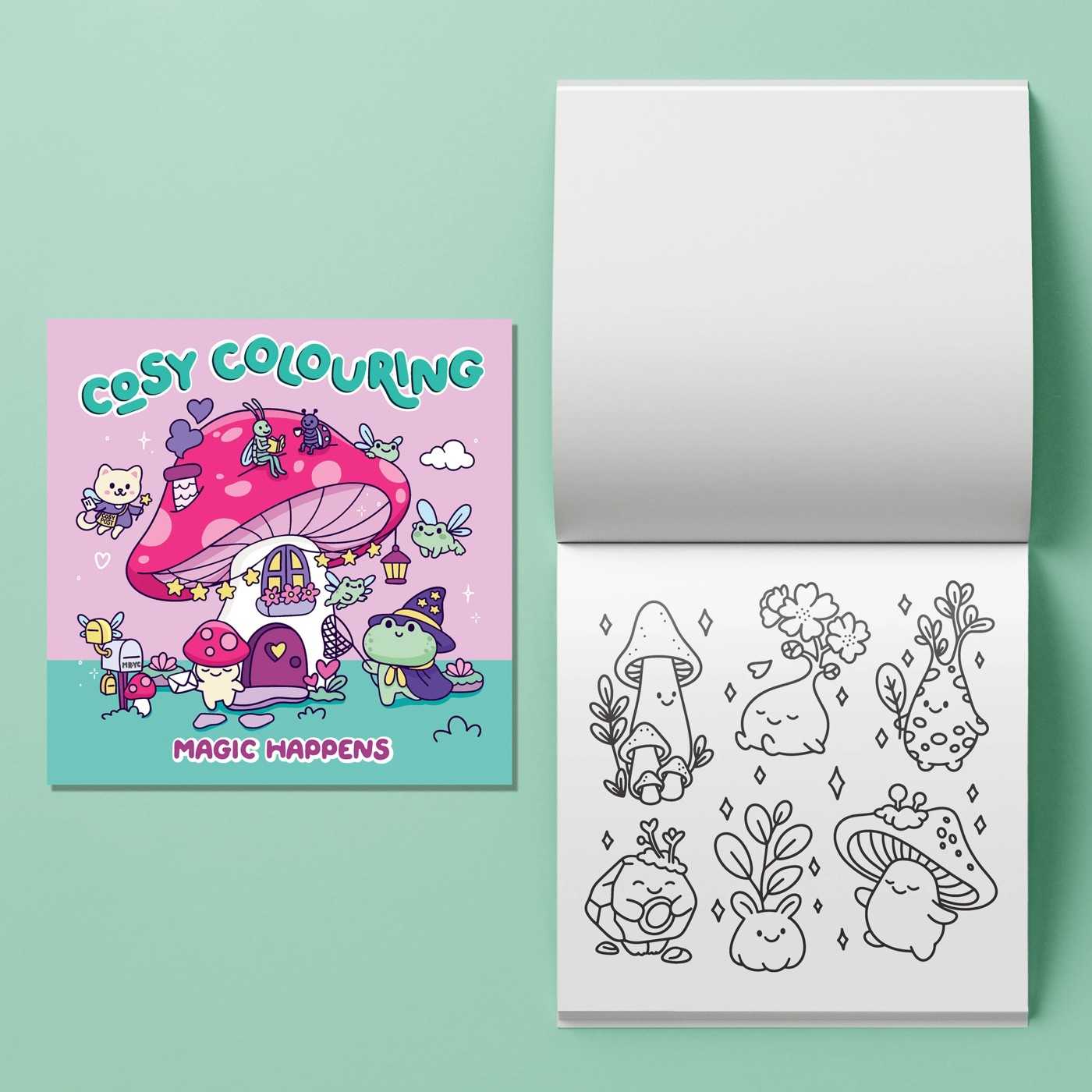 Art Maker Cosy Colouring Art Kit: Magic Happens - Book 4 of 4