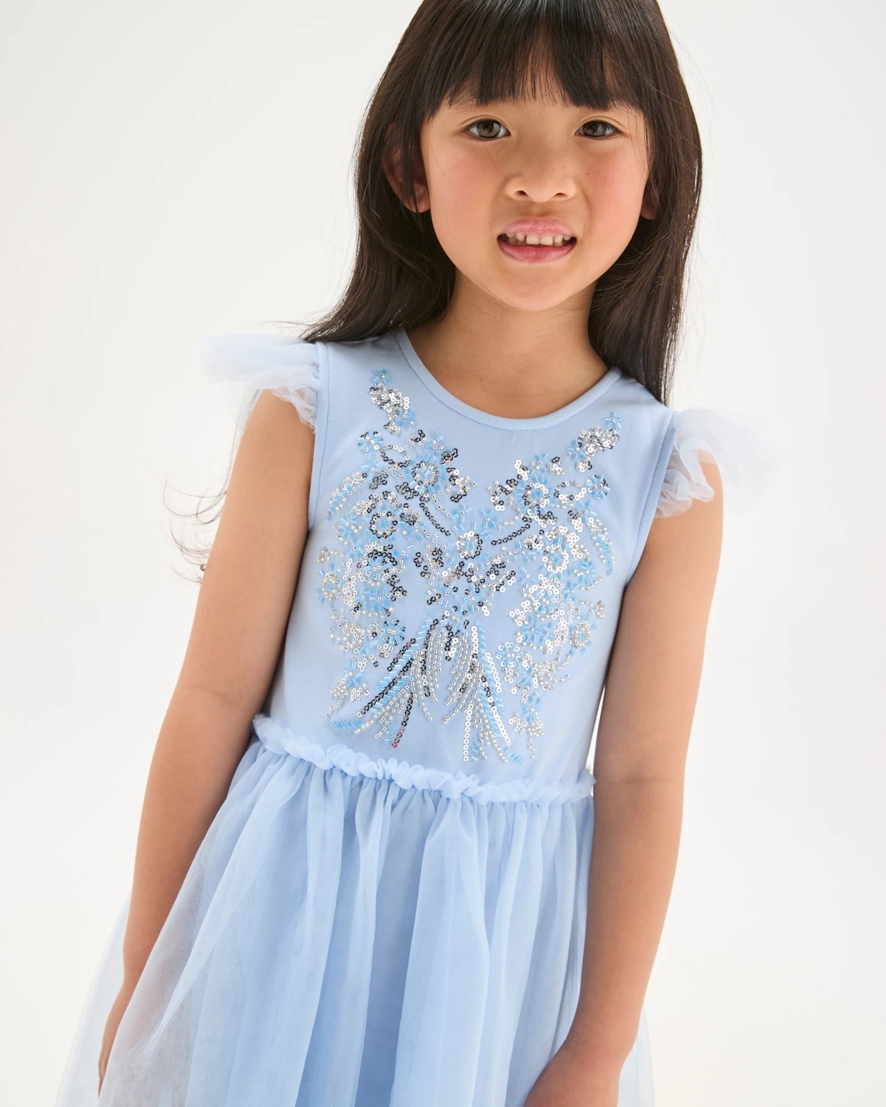 Occasion Princess Sequin Tulle Dress 3 of 5