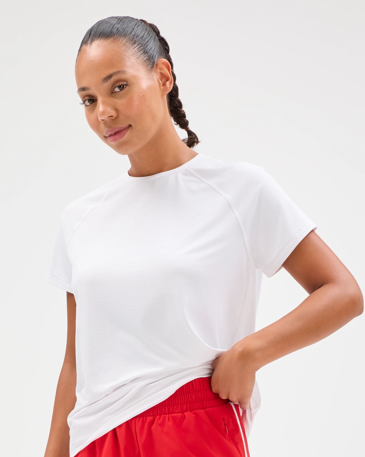 Active Performance Running Crew Neck T-Shirt - White 4 of 5