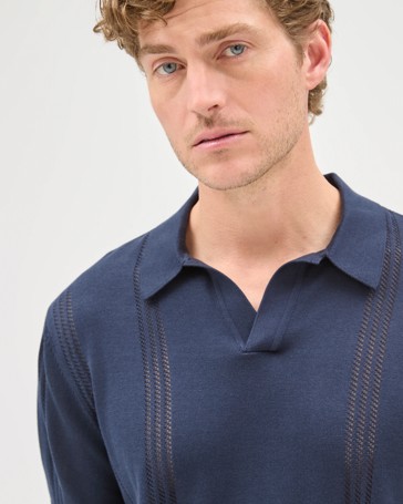 Preview Short Sleeve Knitwear Polo Top