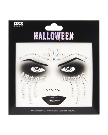 OXX Beauty 122 Pack Halloween Face Gems - Glitter Ghoul