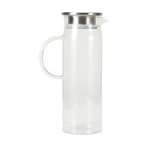 Glass Jug with Stainless Steel Lid - Anko product image