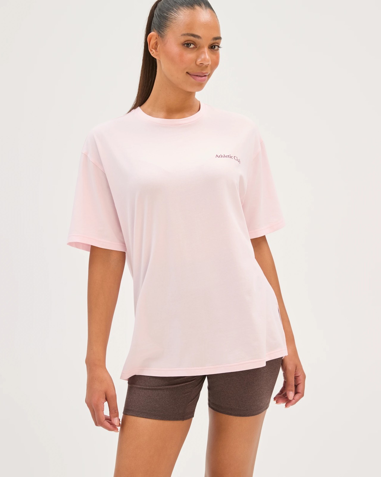 Active Australian Cotton Blend Oversized Graphic T-Shirt - Soft Pink/Athletic Club 4 of 6