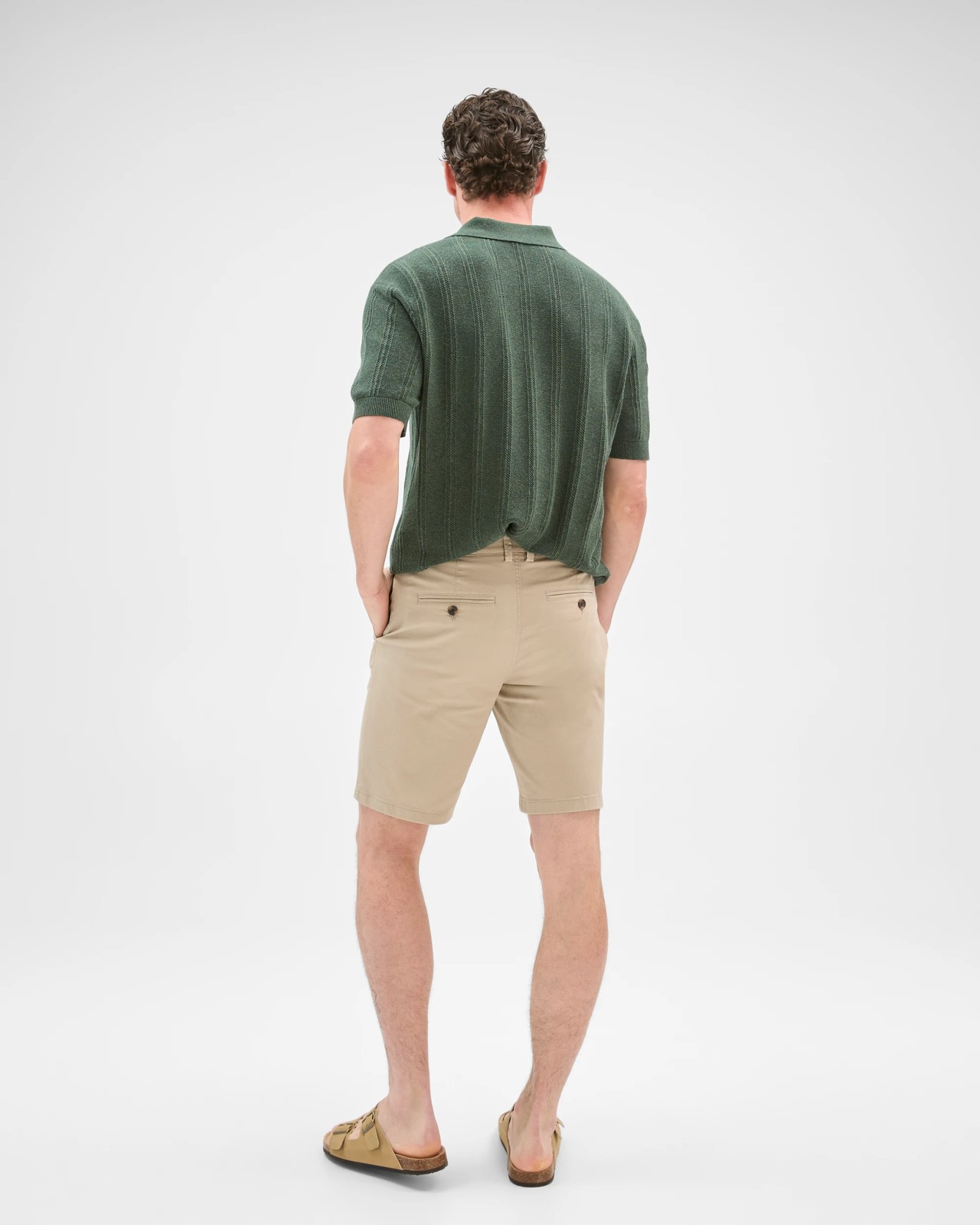 Australian Cotton Regular Chino Shorts - Stone 6 of 6