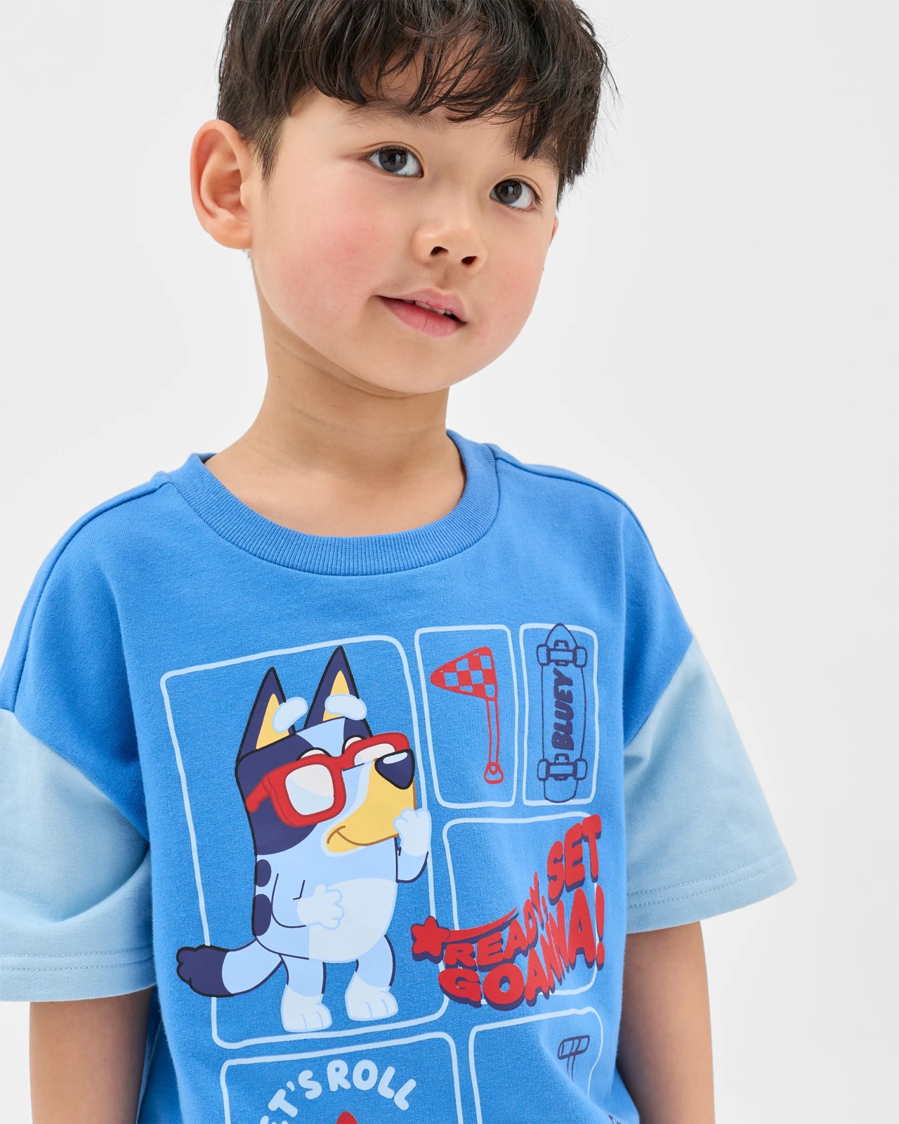 Bluey Skateboard Short Sleeve T-Shirt and Shorts Set 5 of 6