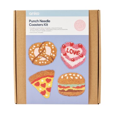 DIY Punch Needle Coasters Kit - Anko