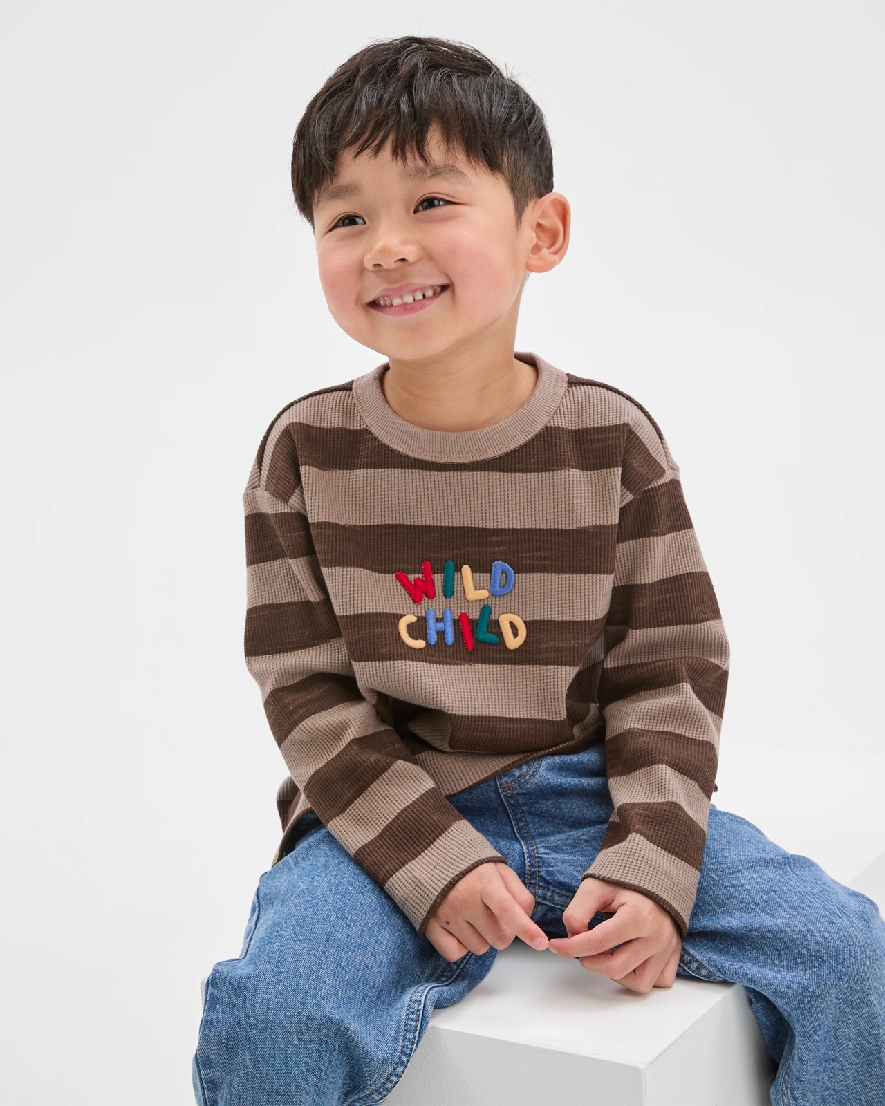 Australian Cotton Long Sleeve Stripe T-Shirt 3 of 6