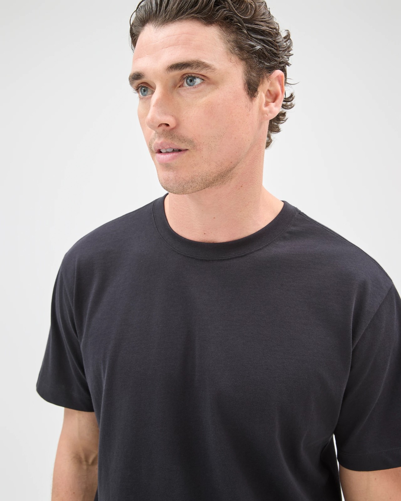 Textured Fleece Shorts - Black 3 of 6