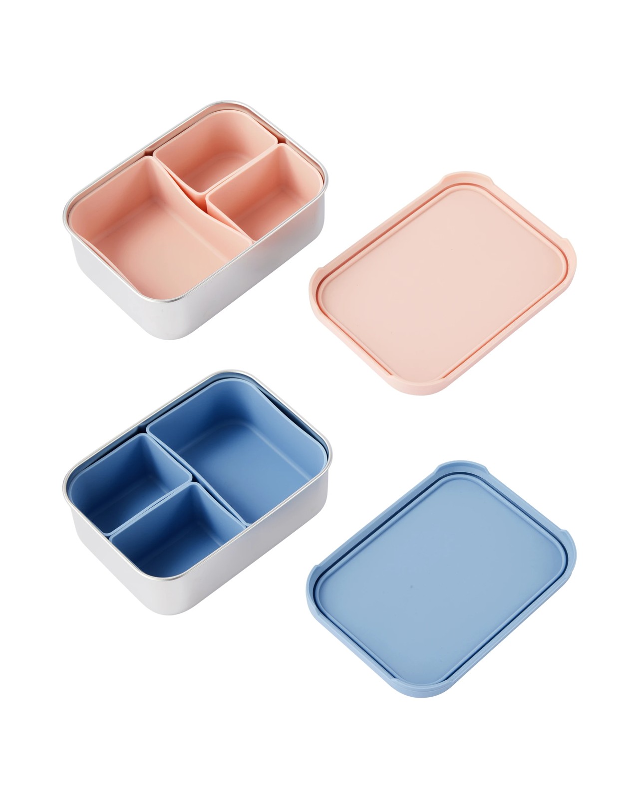 Anko Stainless Steel and Silicone Snack Box - Assorted 3 of 6