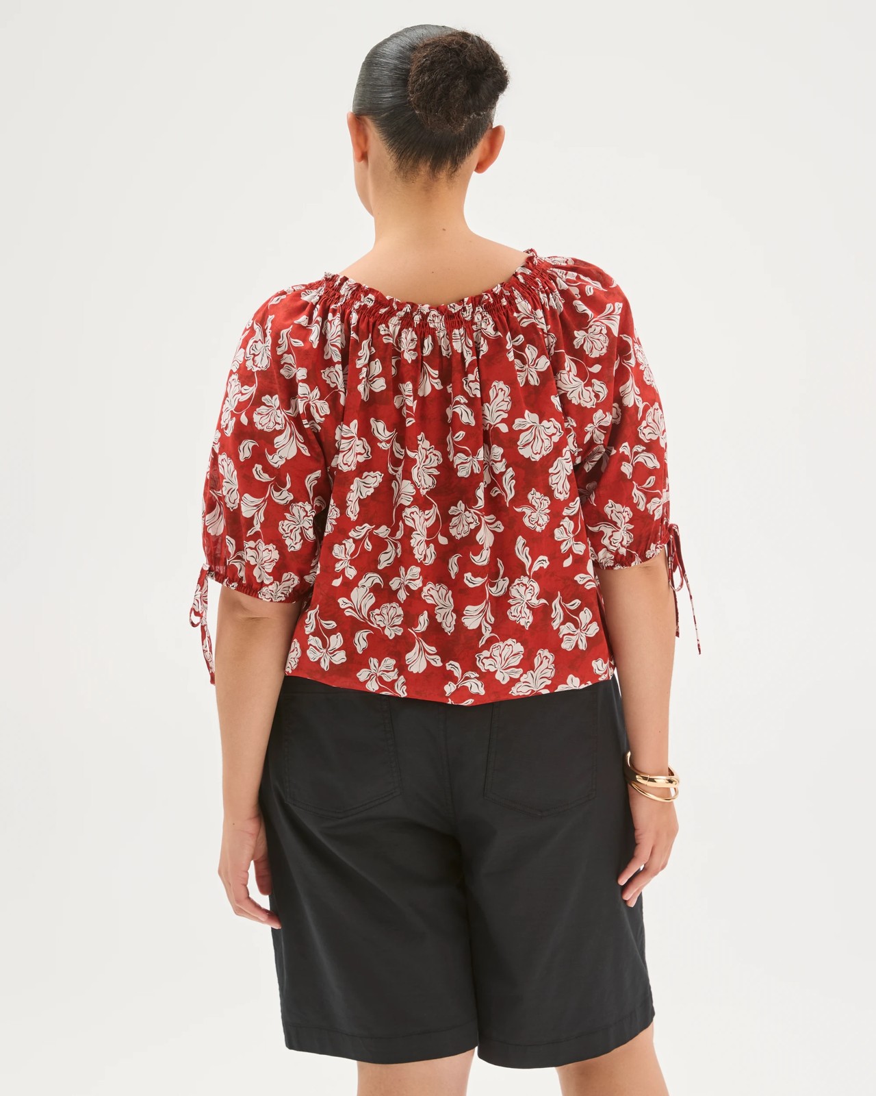 Plus Size Stretch Twill Pull On Bermuda Shorts 6 of 6