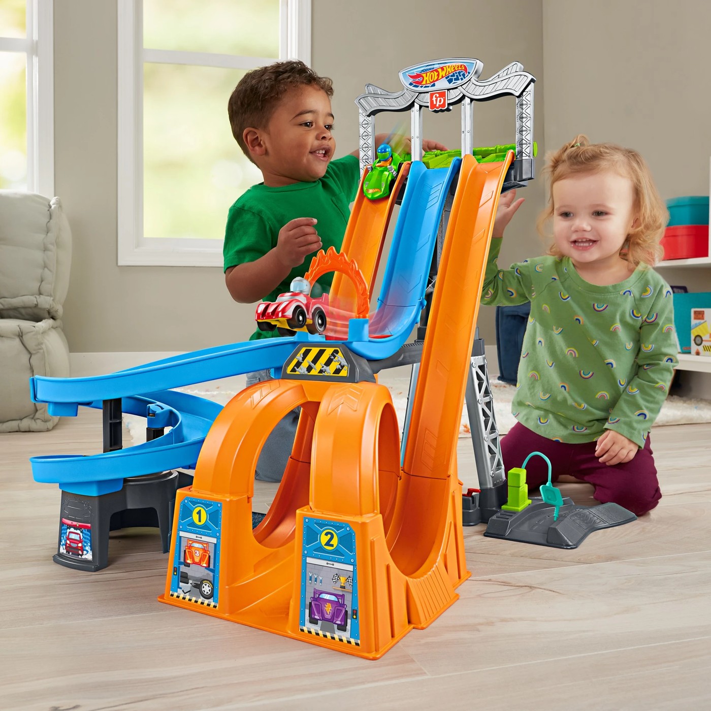 Fisher price double race track on sale