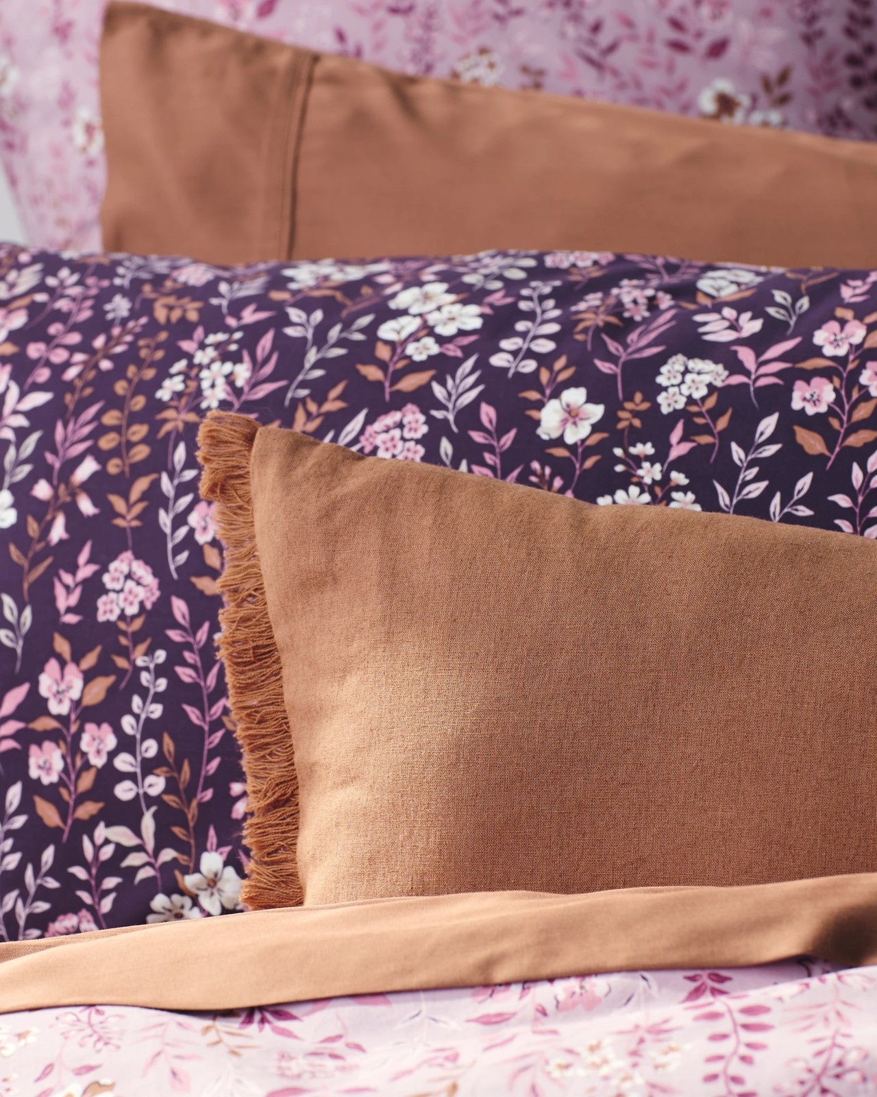 Raina Floral Australian Cotton Quilt Cover Set 5 of 6