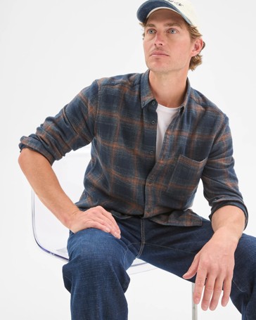 Long Sleeve Brushed Check Shirt