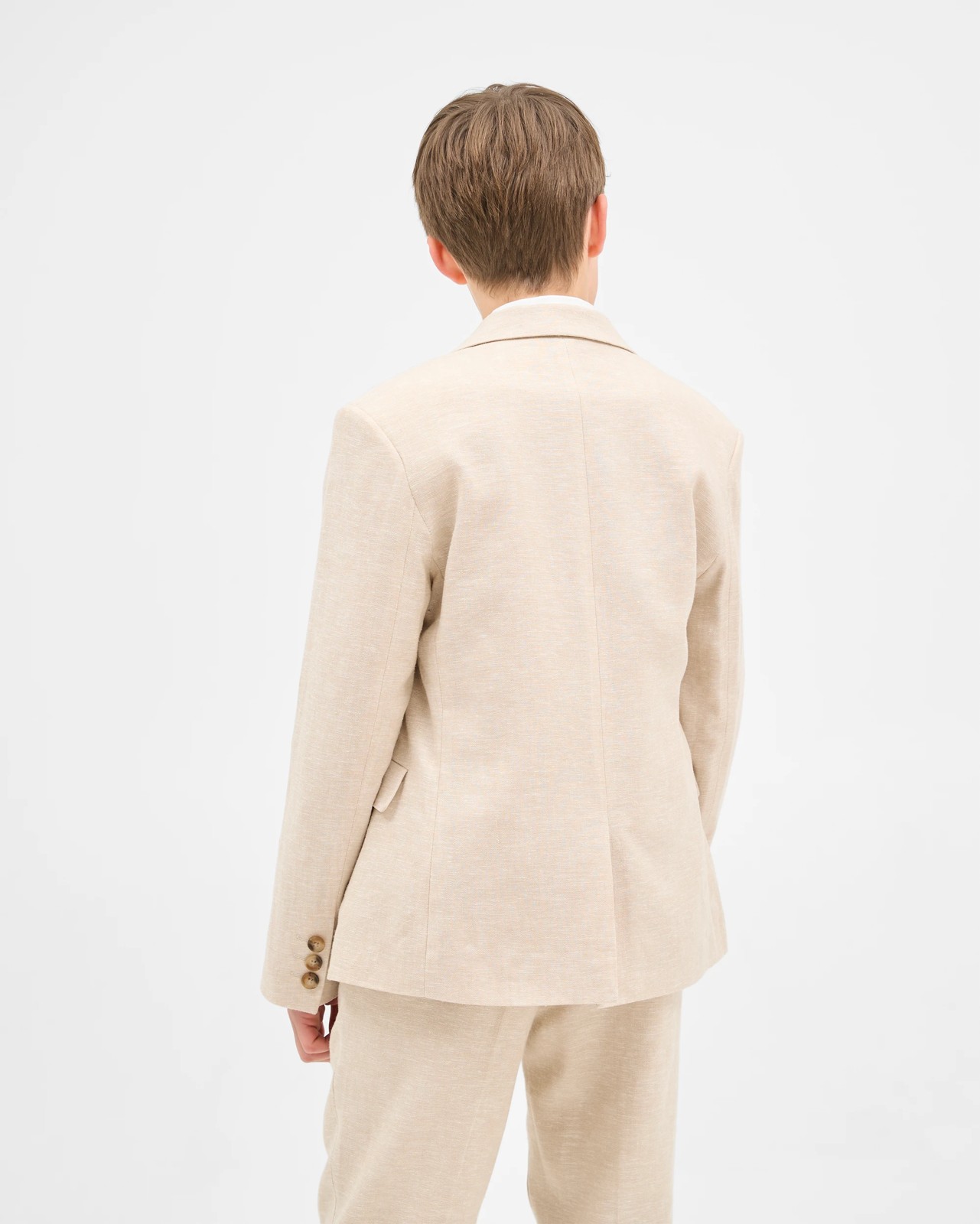 European Linen Blend Suiting Jacket 4 of 6