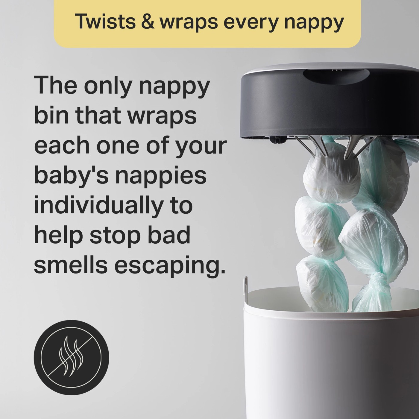 Tommee Tippee Twist & Click Advanced Nappy Disposal System 5 of 6