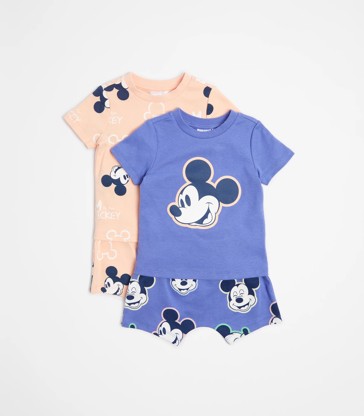 Disney Baby Mickey Mouse Cotton 2 Pack Pyjama Sets