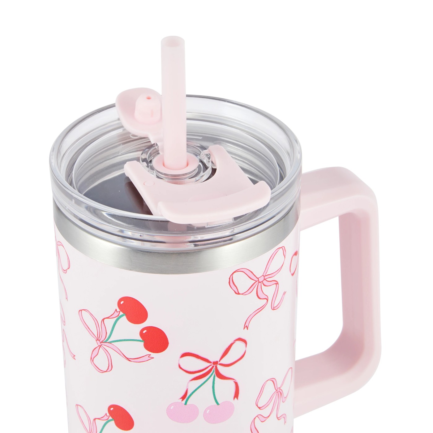1.18L Cherry and Bow Jumbo Tumbler with Handle - Anko 2 of 5