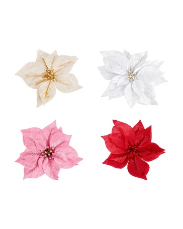 Anko Poinsettia Clip - Assorted