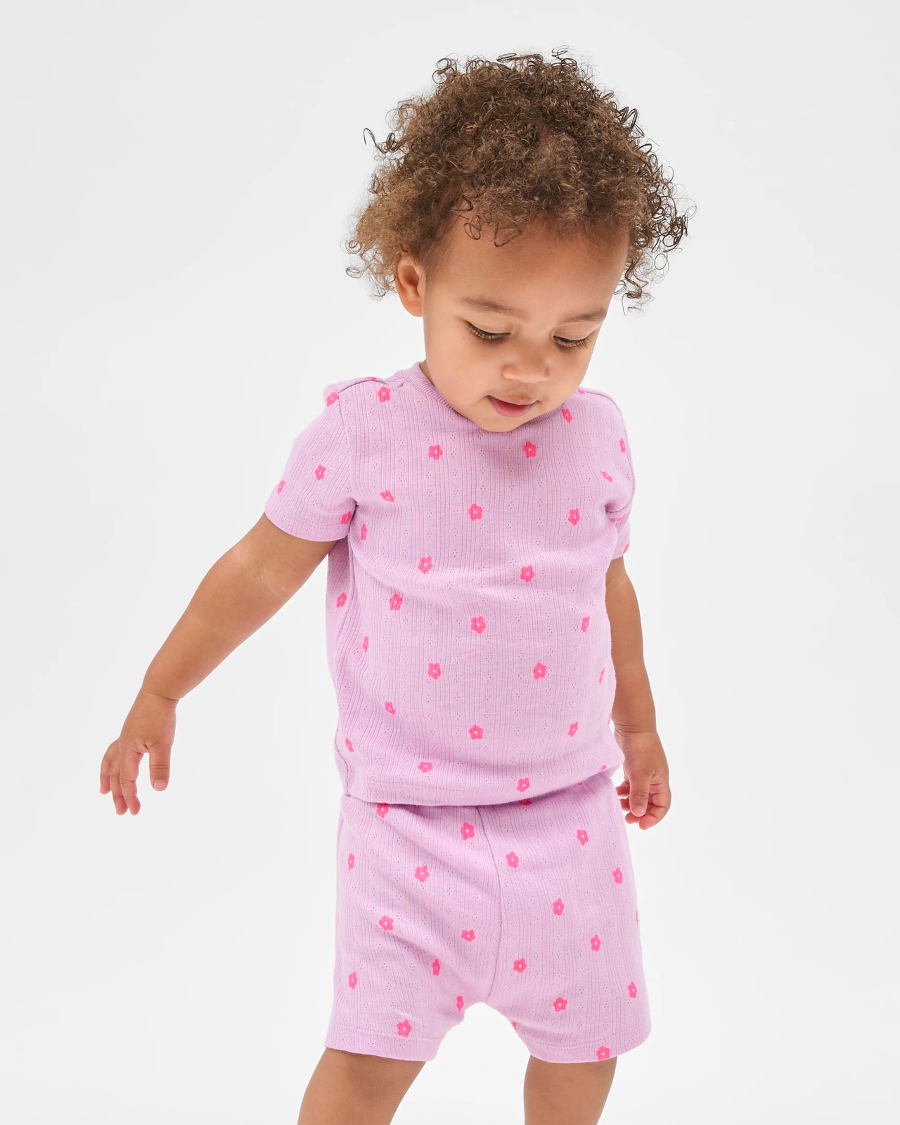 Baby Organic Cotton Pointelle Pyjama Set 2 of 5