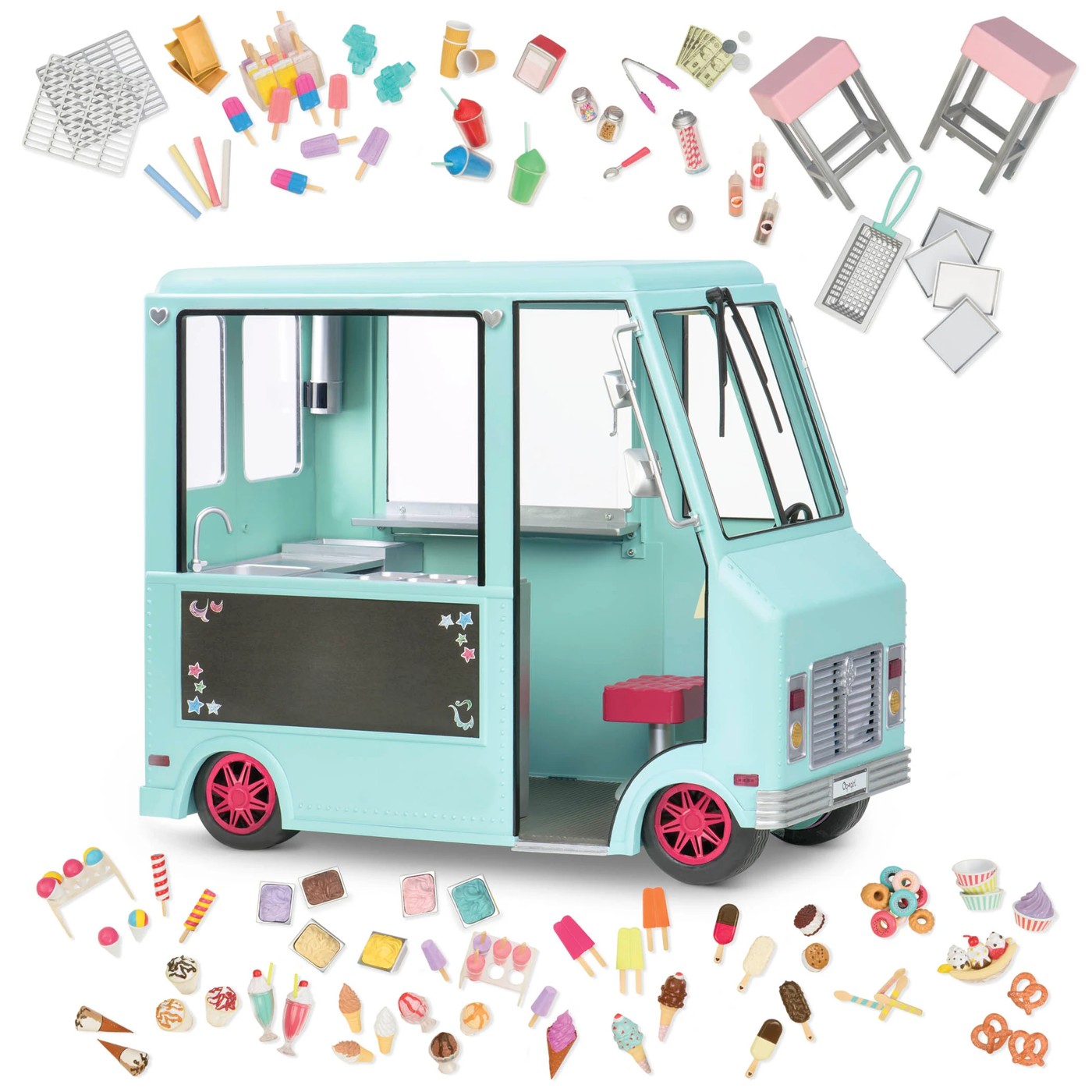 American dolls shop ice cream truck