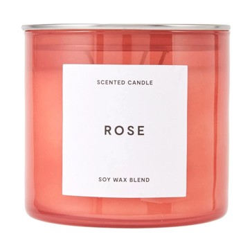 Rose Inspired Glass Candle - Anko