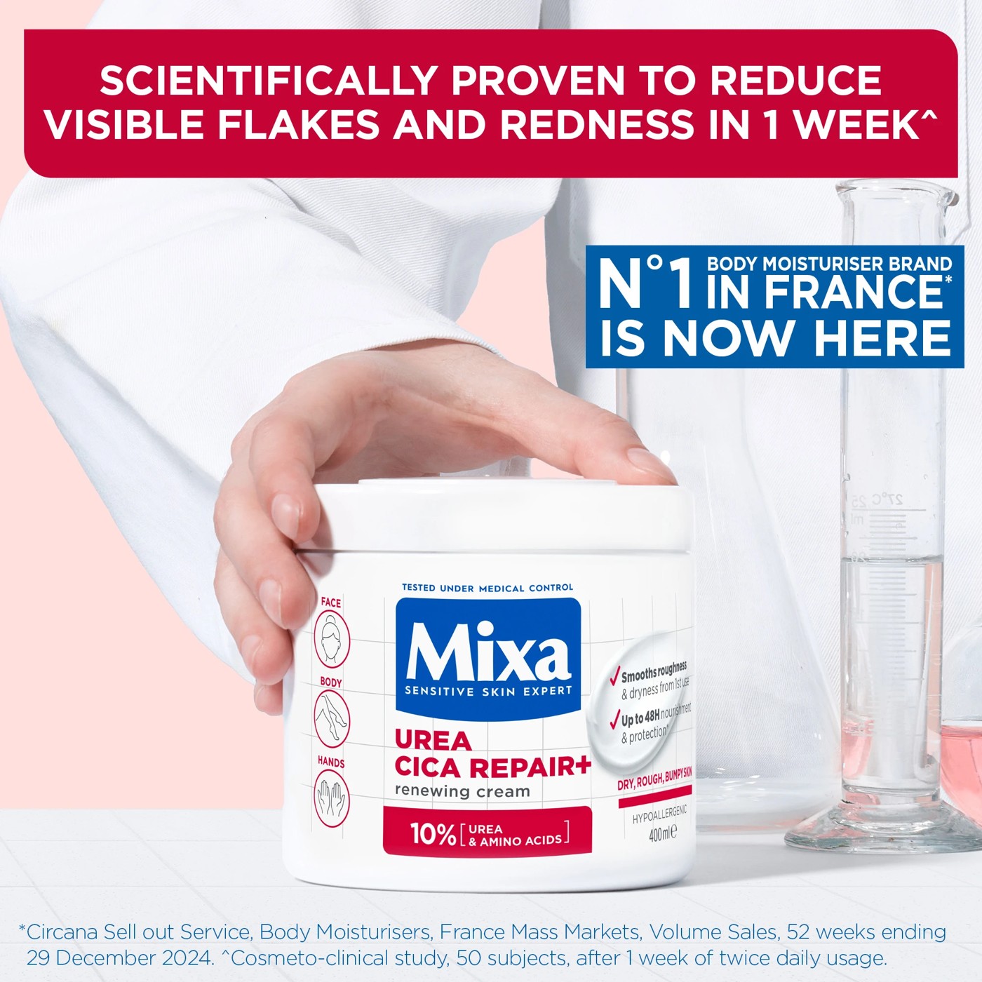 Mixa Urea Cica Repair+ Renewing Cream 400ml 4 of 5