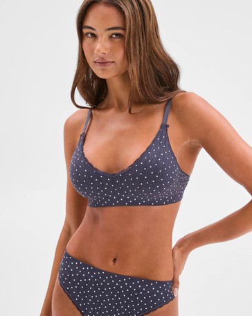 Lily Loves Pointelle High Waist G-String Briefs