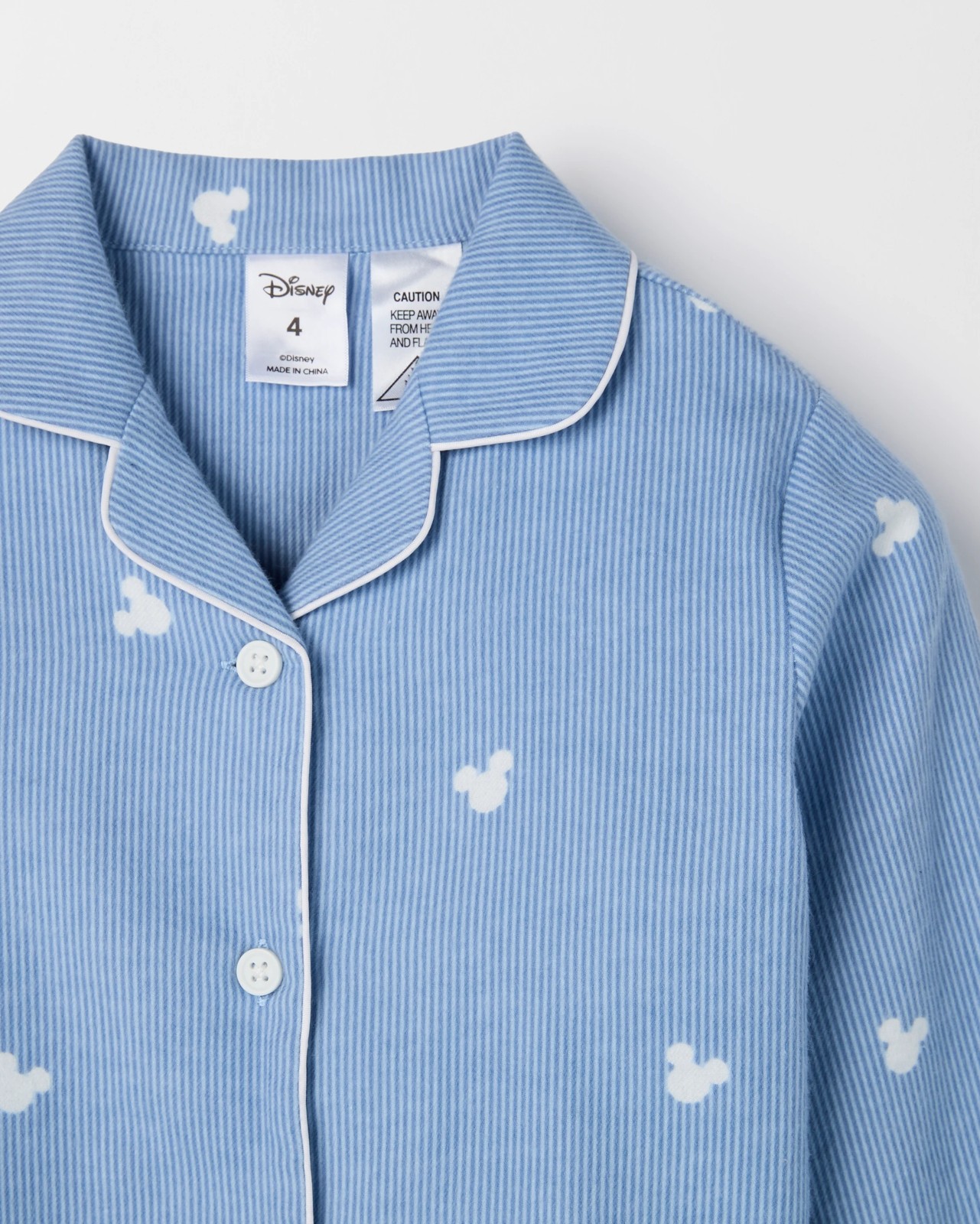 Disney Mickey Mouse Mini Me Australian Cotton Younger Girls Pyjama Set  2 of 3