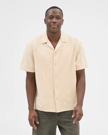 Commons Cotton Burnout Short Sleeve Shirt