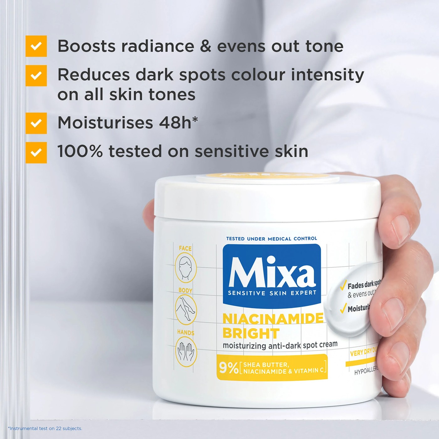 Mixa Niacinamide Bright Moisturising Anti-Dark Spot Cream 400ml 3 of 6
