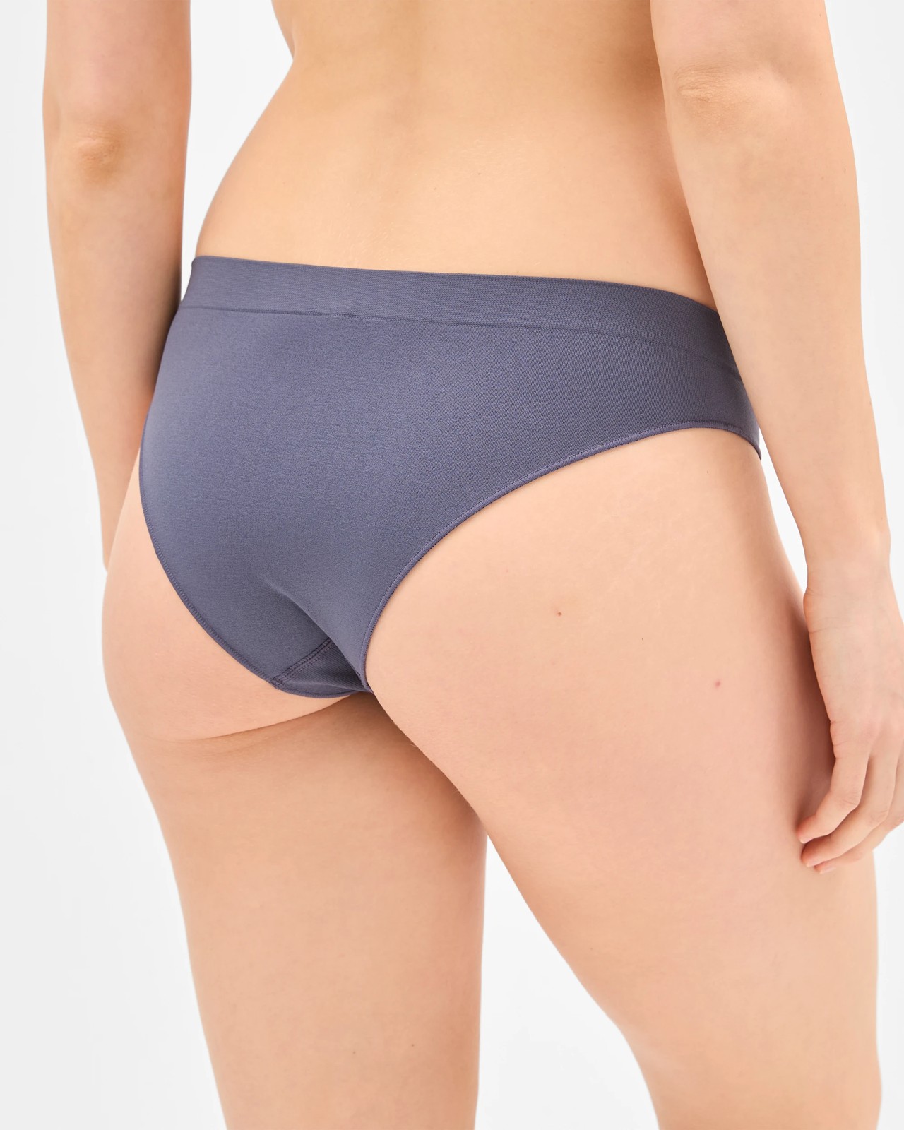 Lily Loves 2 Pack Seamfree Embossed Brazilian Briefs - Winter Blue/Bare Beauty 4 of 4